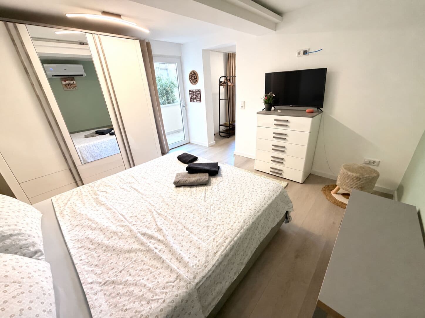 Schlafzimmer des Apartments in Calheta